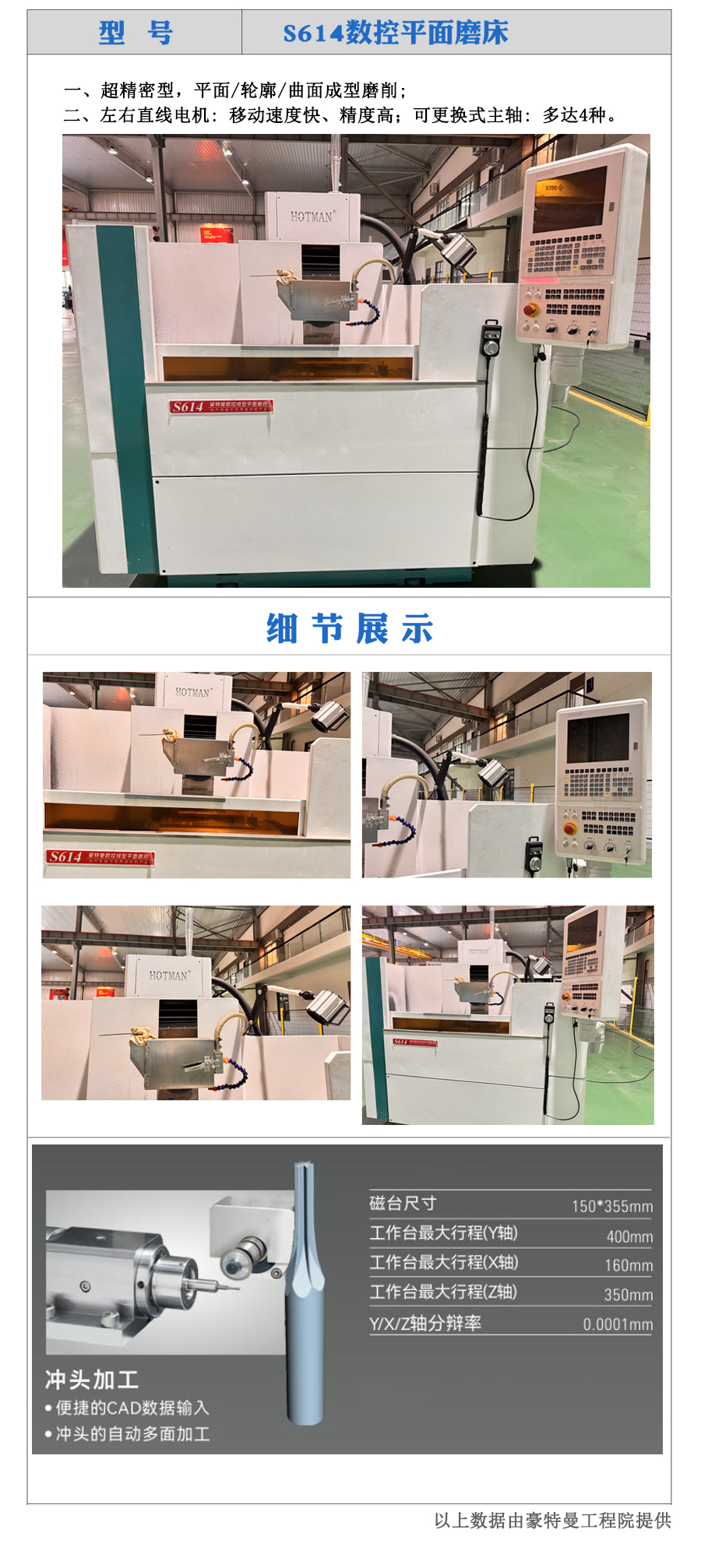 S614成型平面磨床簡要介紹